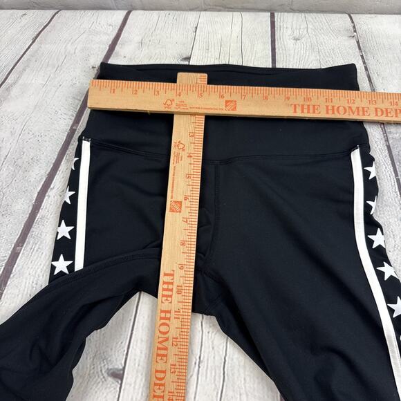 Mono B Womens High Waist Stars And Stripes Athletic Leggings SM Style‎ APH 2392 - Picture 6 of 7